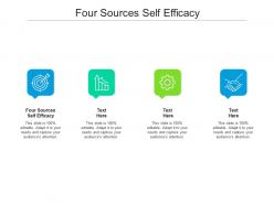 Four sources self efficacy ppt powerpoint presentation file ideas cpb