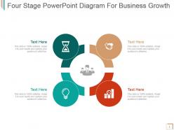 Four stage powerpoint diagram for business growth