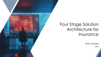 Four Stage Solution Architecture For Insurance PPT Guidelines AT
