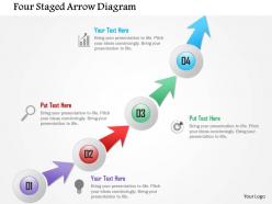 Four Staged Arrow Diagram Powerpoint Template