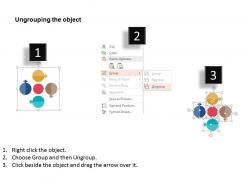 Four staged cycle diagram for business flat powerpoint design