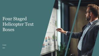 Four Staged Helicopter Text Boxes PPT Mockup AT