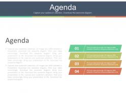 Four staged marketing agenda tags powerpoint slides