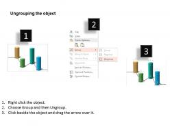 Four staged pillar diagram powerpoint template