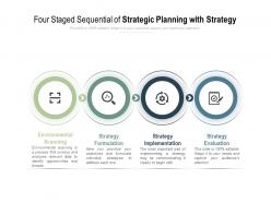 Four staged sequential of strategic planning with strategy