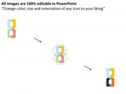 Four staged target and manipulation flat powerpoint design