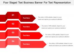 Four Staged Text Business Banner For Text Representation