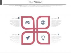 Four staged vision for sales growth powerpoint slides