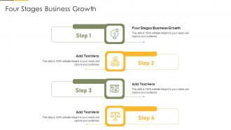 Four Stages Business Growth In Powerpoint And Google Slides Cpb