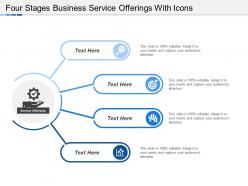 Four Stages Business Service Offerings With Icons
