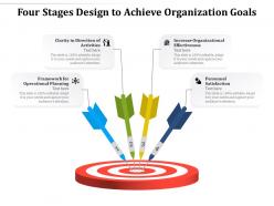 Four stages design to achieve organization goals