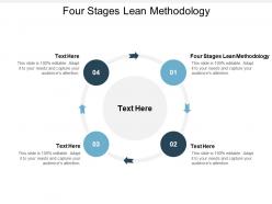 Four stages lean methodology ppt powerpoint presentation ideas design cpb