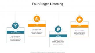 Four Stages Listening In Powerpoint And Google Slides Cpb
