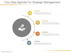 Four step agenda for strategic management powerpoint slides