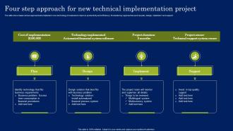 Four Step Approach For New Technical Implementation Project