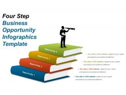 Four step business opportunity infographics template powerpoint slide designs