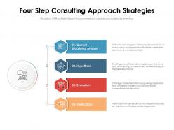 Four step consulting approach strategies