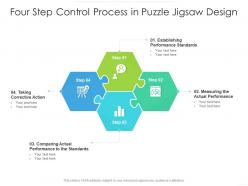 Four step control process in puzzle jigsaw design