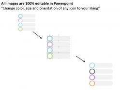 Four step data flow chart flat powerpoint design