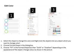 Four step data flow chart flat powerpoint design