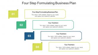 Four step formulating business plan ppt powerpoint presentation layouts master slide cpb