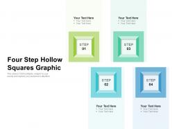 Four step hollow squares graphic
