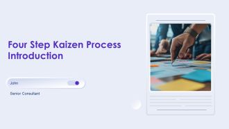 Four Step Kaizen Process Introduction PPT Graphics AT