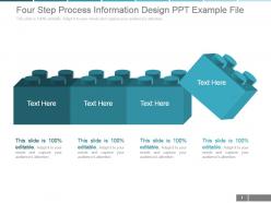 Four step process information design ppt example file