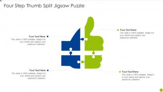 Four Step Thumb Split Jigsaw Puzzle