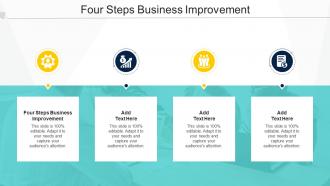 Four Steps Business Improvement In Powerpoint And Google Slides Cpb