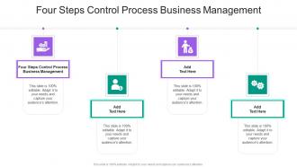 Four Steps Control Process Business Management In Powerpoint And Google Slides Cpb