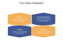 Four steps delegation ppt powerpoint presentation file professional cpb