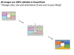 Four steps for business management flat powerpoint design