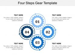 Four steps gear template