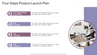 Four Steps Product Launch Plan In Powerpoint And Google Slides Cpb