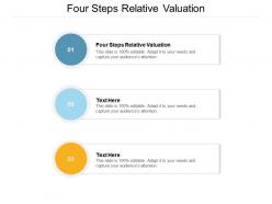 Four steps relative valuation ppt powerpoint presentation gallery good cpb