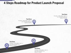 Four steps roadmap for product launch proposal ppt powerpoint presentation visual aids inspiration