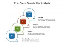 Four steps stakeholder analysis ppt powerpoint presentation show slide portrait cpb