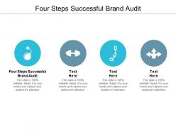 Four steps successful brand audit ppt powerpoint presentation professional inspiration cpb