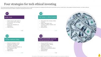 Four Strategies For Tech Ethical Investing