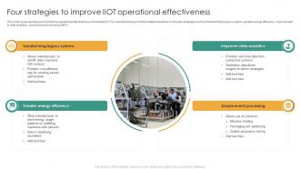 Four Strategies To Improve IIOT Operational Effectiveness