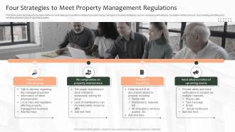 Four Strategies To Meet Property Management Regulations