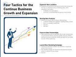 Four tactics for the continue business growth and expansion