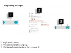 Four tags for horizontal process flow flat powerpoint design