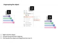 Four tags with gears process control flat powerpoint design