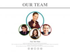 Four team expert for business growth powerpoint slides