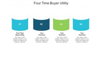 Four time buyer utility ppt powerpoint presentation icon elements cpb