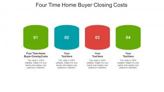 Four time home buyer closing costs ppt powerpoint presentation infographics background designs cpb