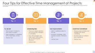 Four Tips For Effective Time Management Of Projects