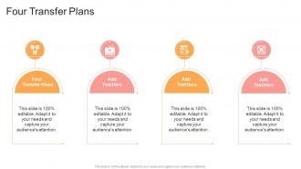 Four Transfer Plans In Powerpoint And Google Slides Cpb